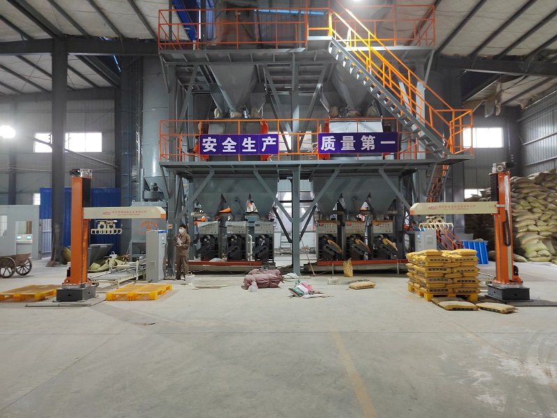 HFMR-180立柱旋轉(zhuǎn)碼垛機-25 40kg干粉砂漿袋裝-雙線碼垛